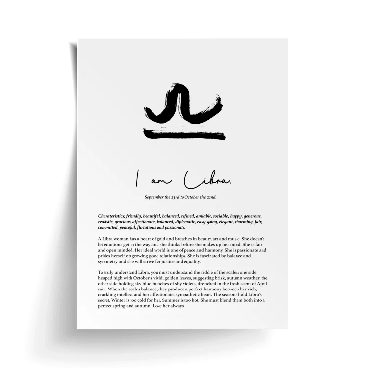 LIBRA STAR SIGN PRINT - Image 16