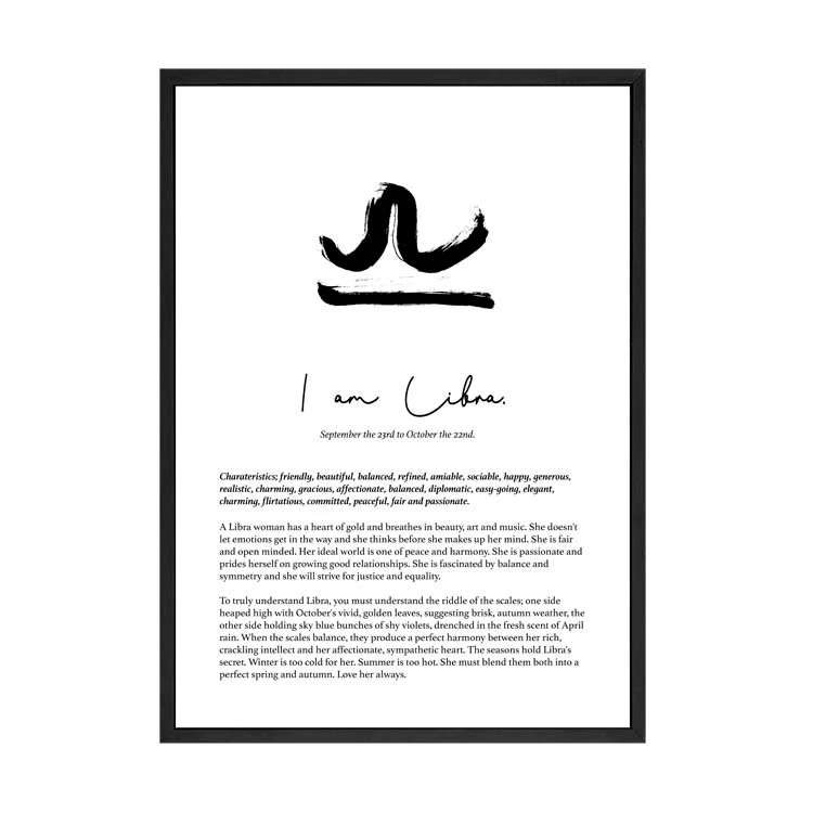 LIBRA STAR SIGN PRINT - Image 5