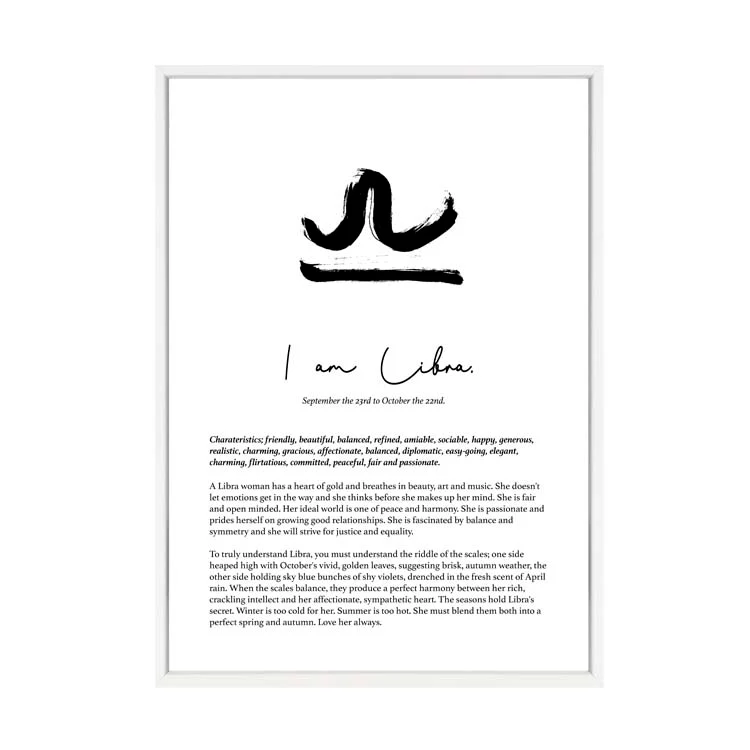 LIBRA STAR SIGN PRINT - Image 6