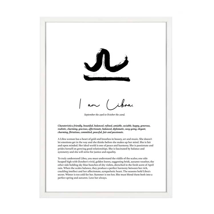 LIBRA STAR SIGN PRINT - Image 8