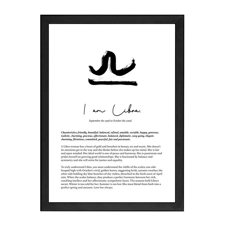 LIBRA STAR SIGN PRINT - Image 9