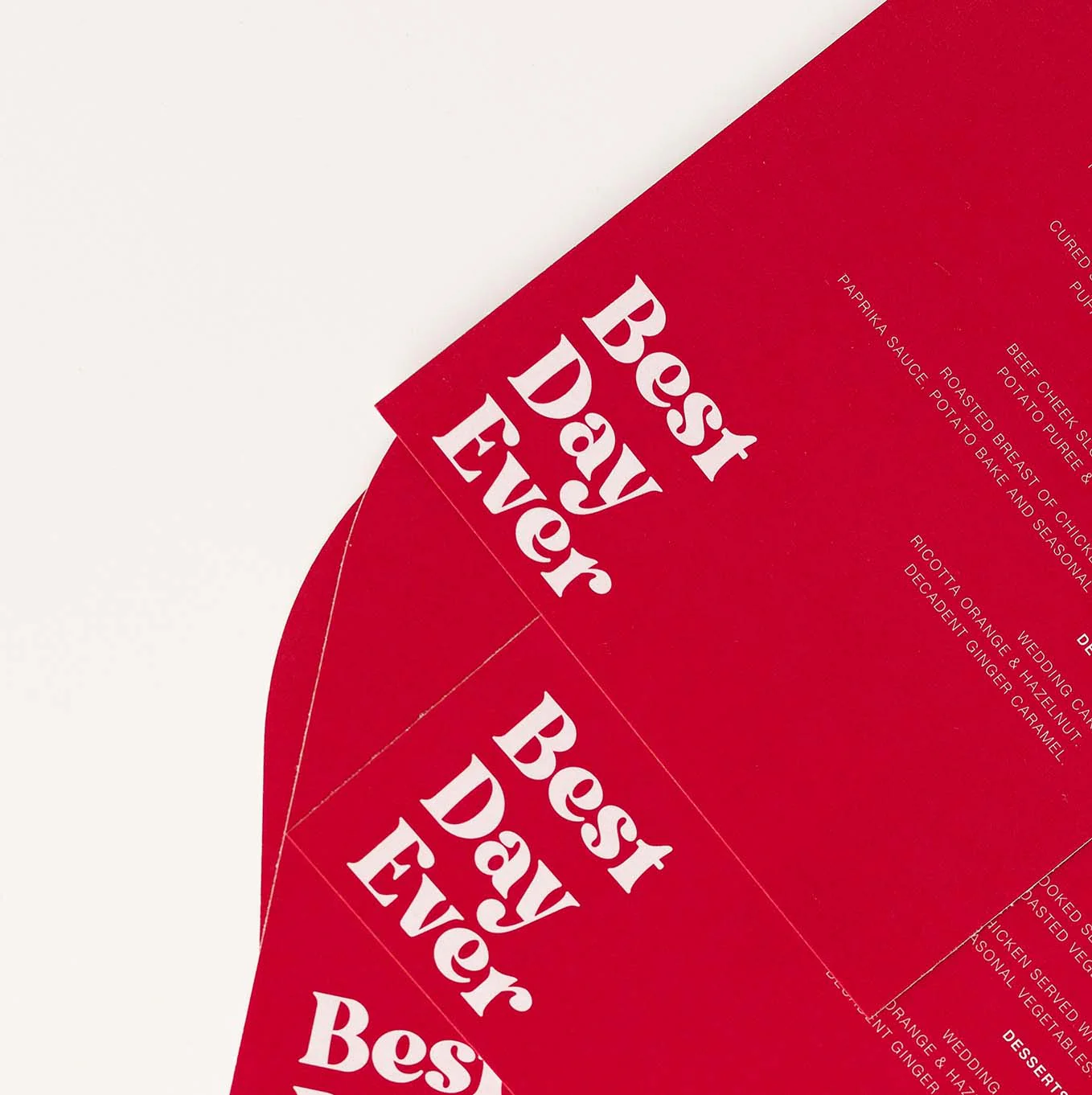 'LOTS OF LOVE' MENU & PLACE NAME SET - Image 4
