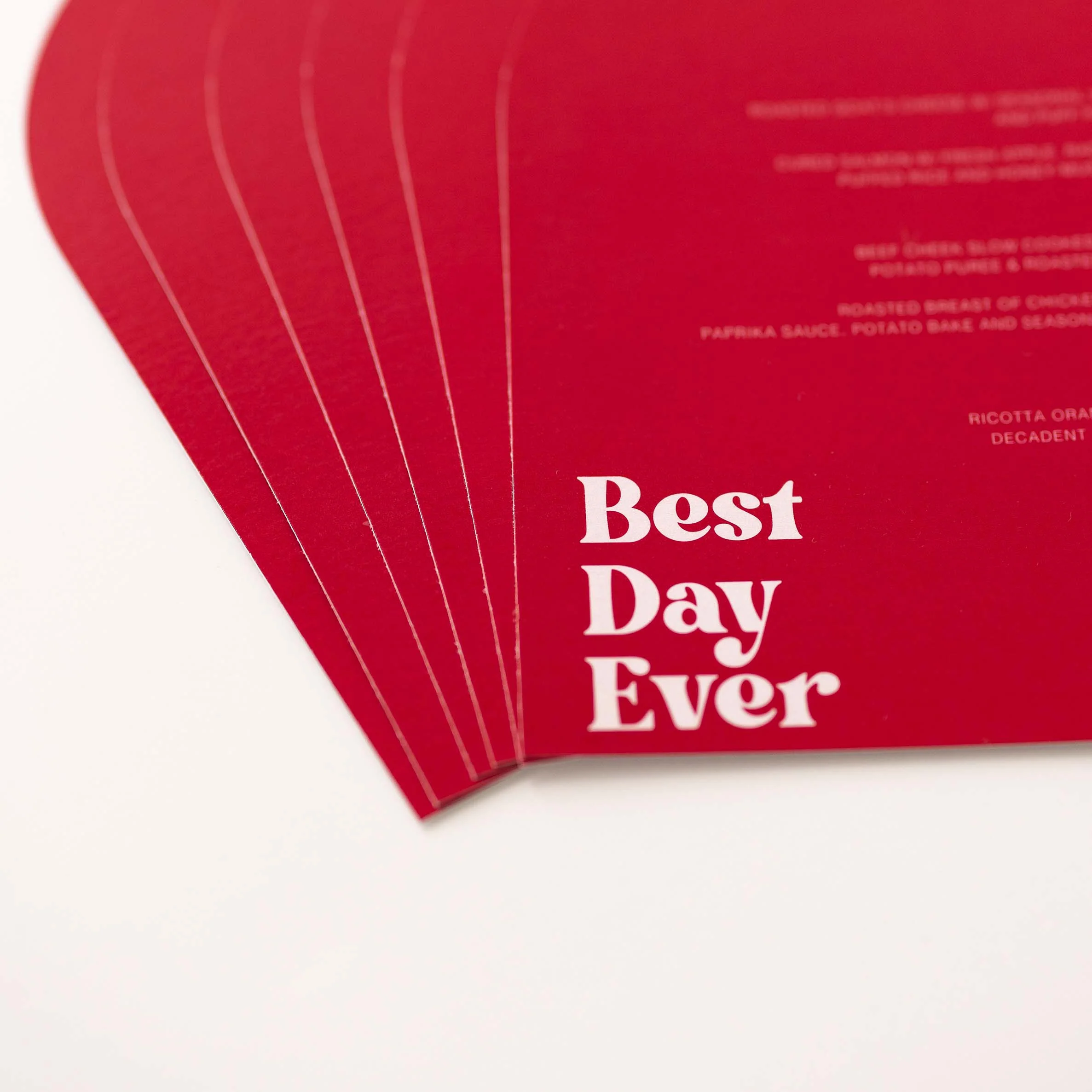 'LOTS OF LOVE' MENU & PLACE NAME SET - Image 6