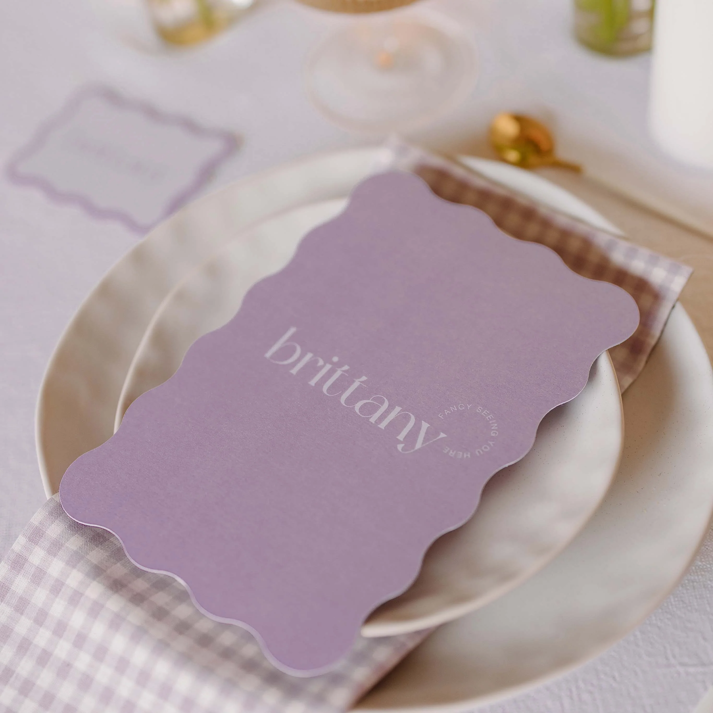 'LOVE STRUCK' MENU & PLACE NAME SET - Image 6