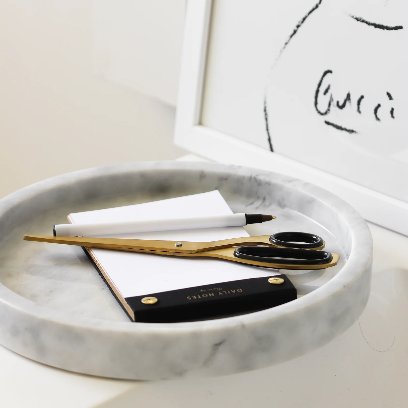 Marble round tray - Image 4