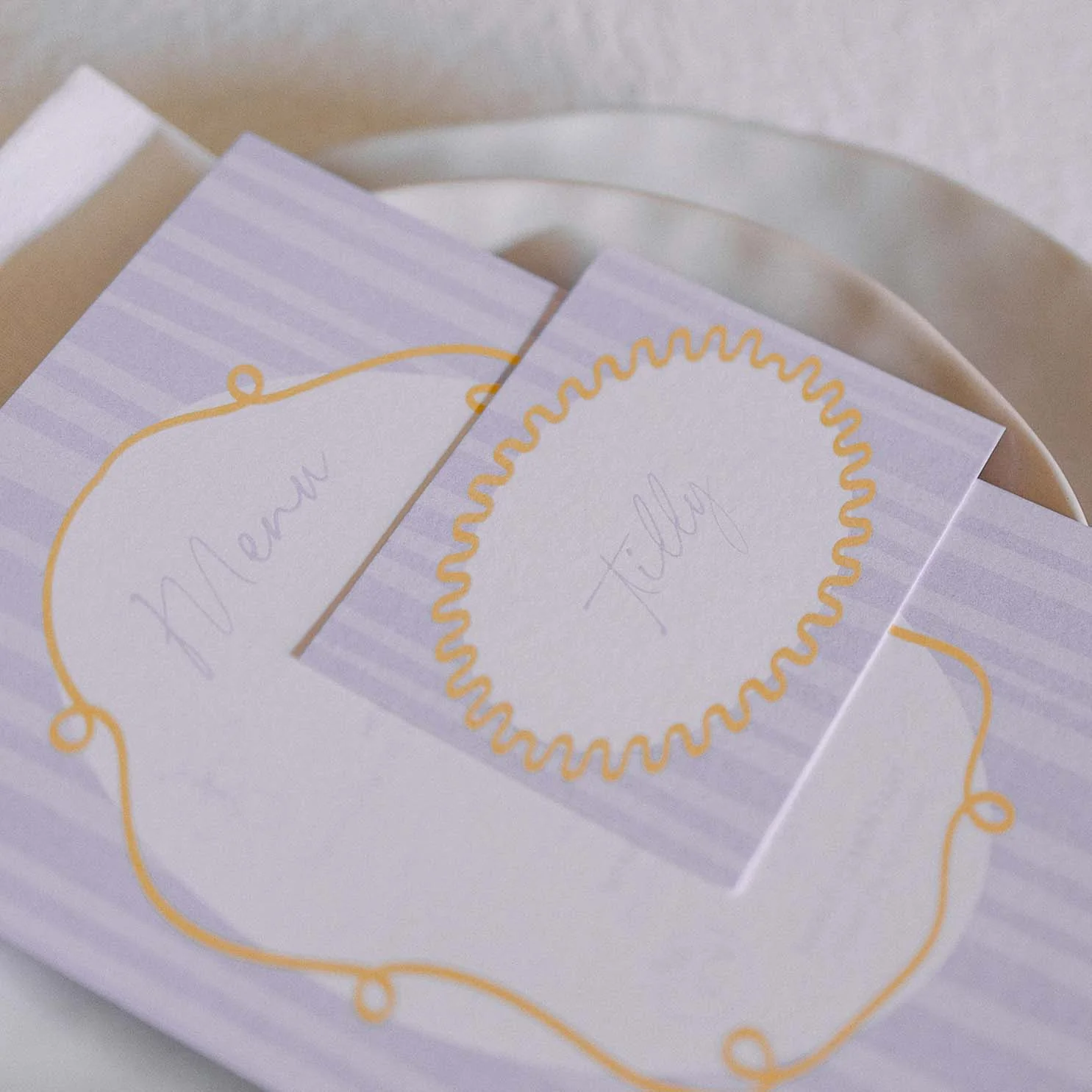 'MON AMOUR' MENU & PLACE NAME SET - Image 3