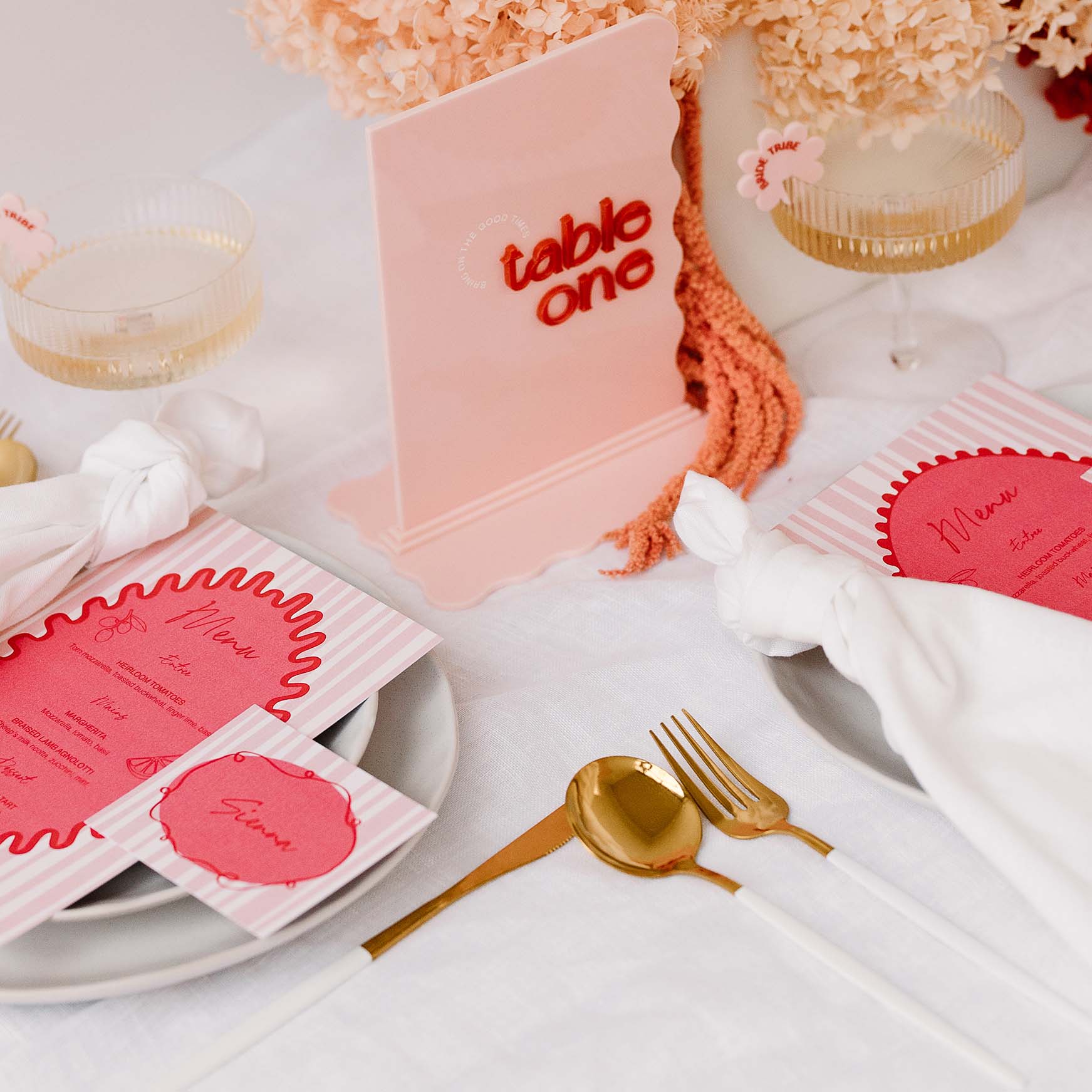 'MON AMOUR' MENU & PLACE NAME SET - Image 4
