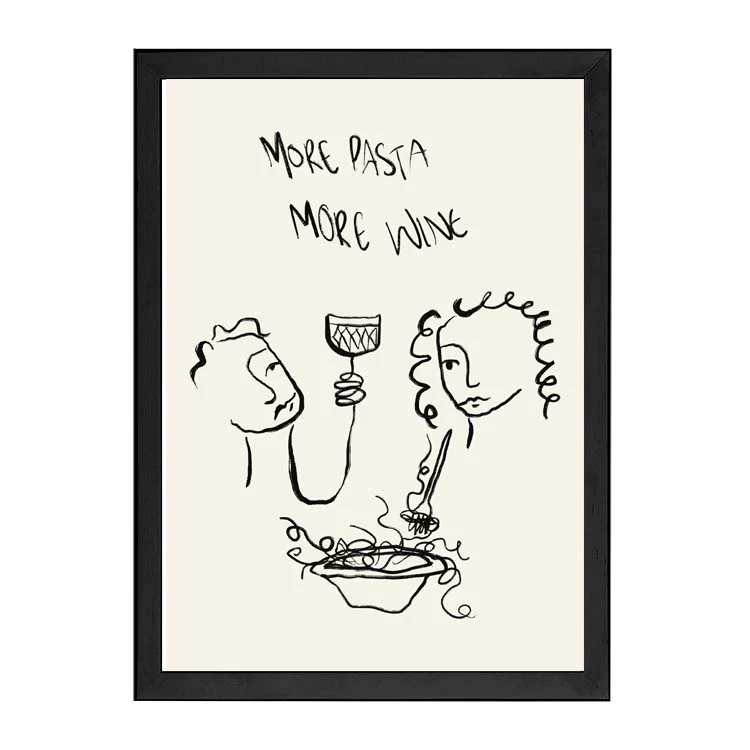 MORE PASTA MORE WINE PRINT - Image 11