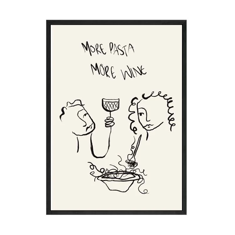 MORE PASTA MORE WINE PRINT - Image 16