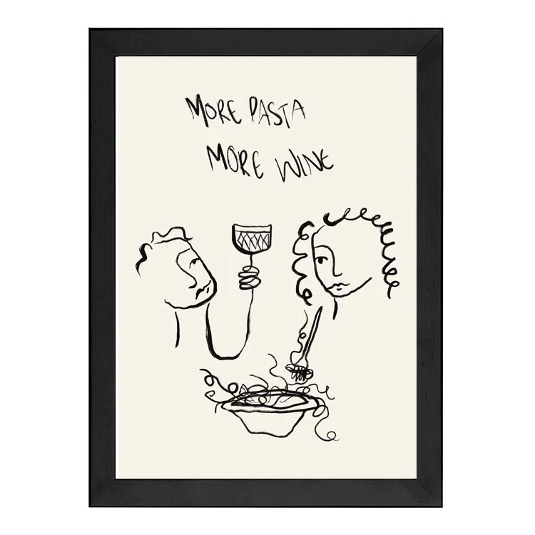 MORE PASTA MORE WINE PRINT - Image 8