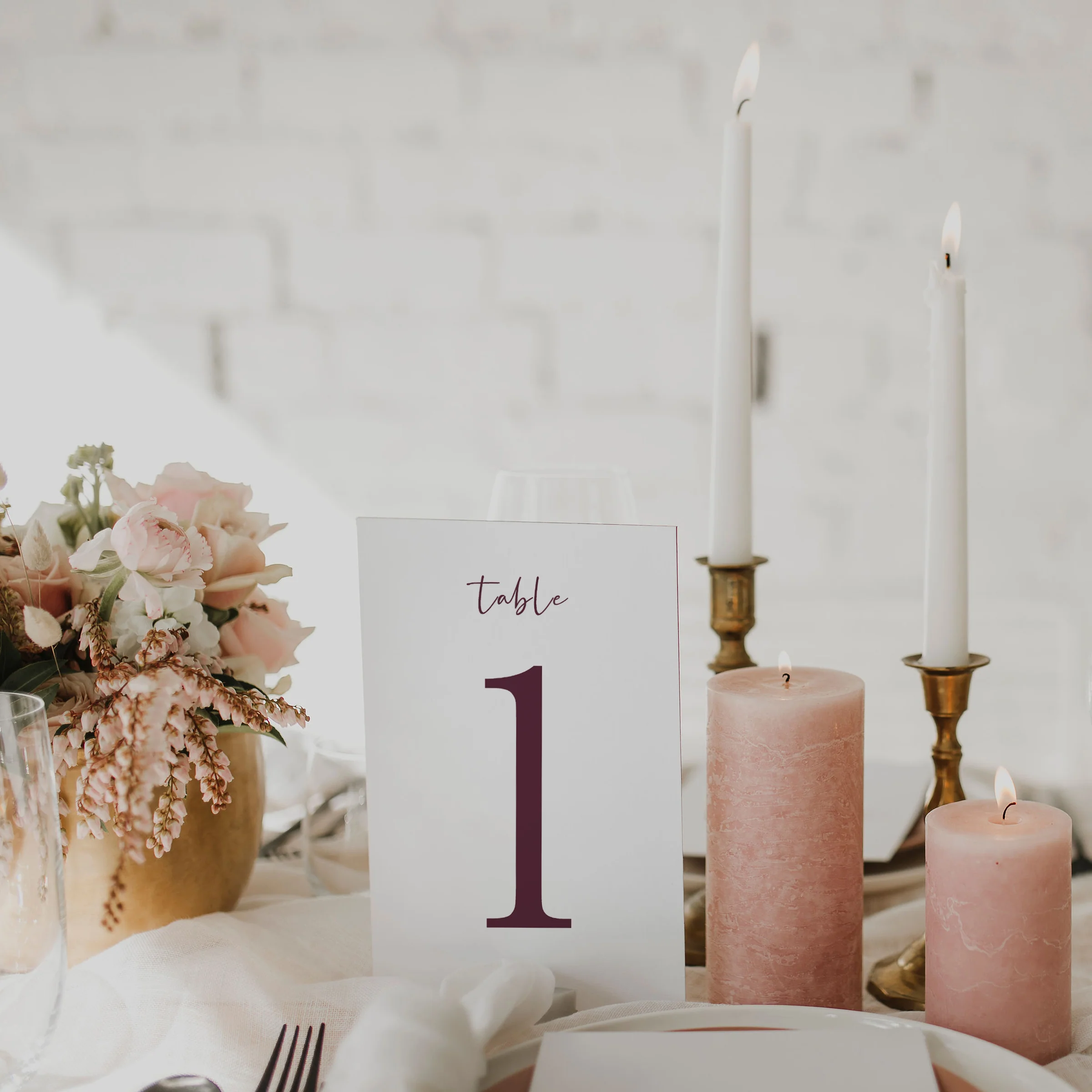 NY TABLE NUMBER PURPLE