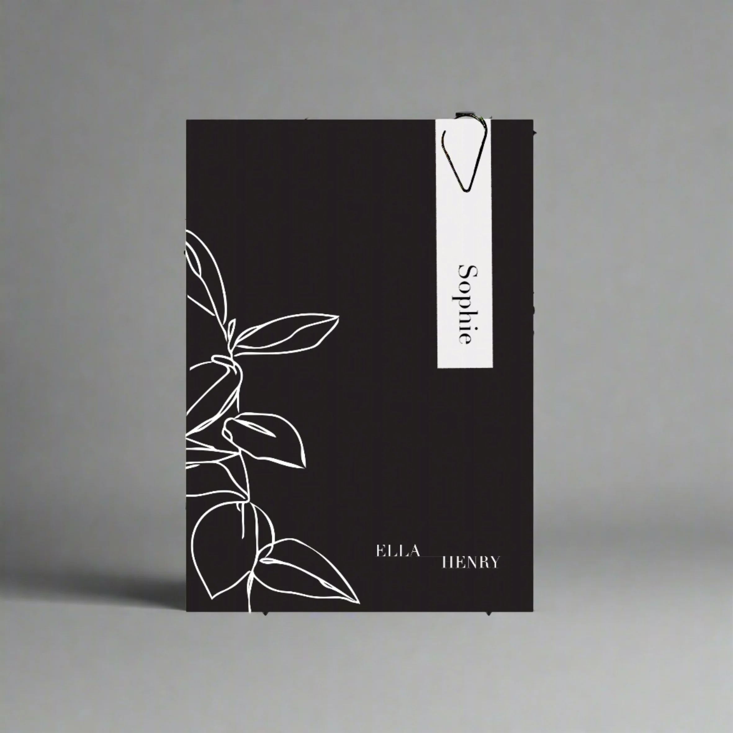 NOIR WEDDING INVITE SET BLACK / WHITE
