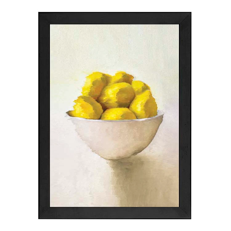 PAINTED BOWL OF LEMONS PRINT - Image 9