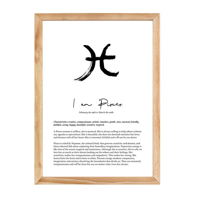 PISCES STAR SIGN PRINT - Image 13