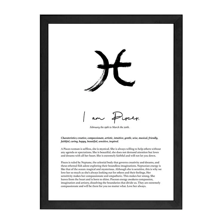 PISCES STAR SIGN PRINT - Image 9