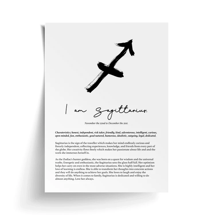 SAGITTARIUS STAR SIGN PRINT - Image 16