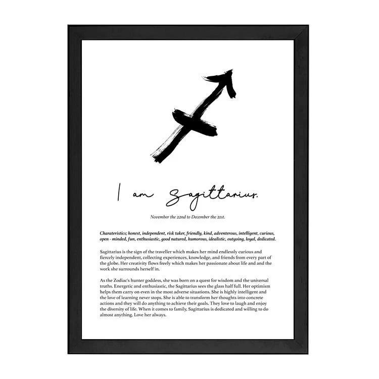 SAGITTARIUS STAR SIGN PRINT - Image 9