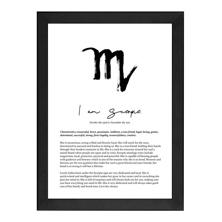 SCORPIO STAR SIGN PRINT - Image 10
