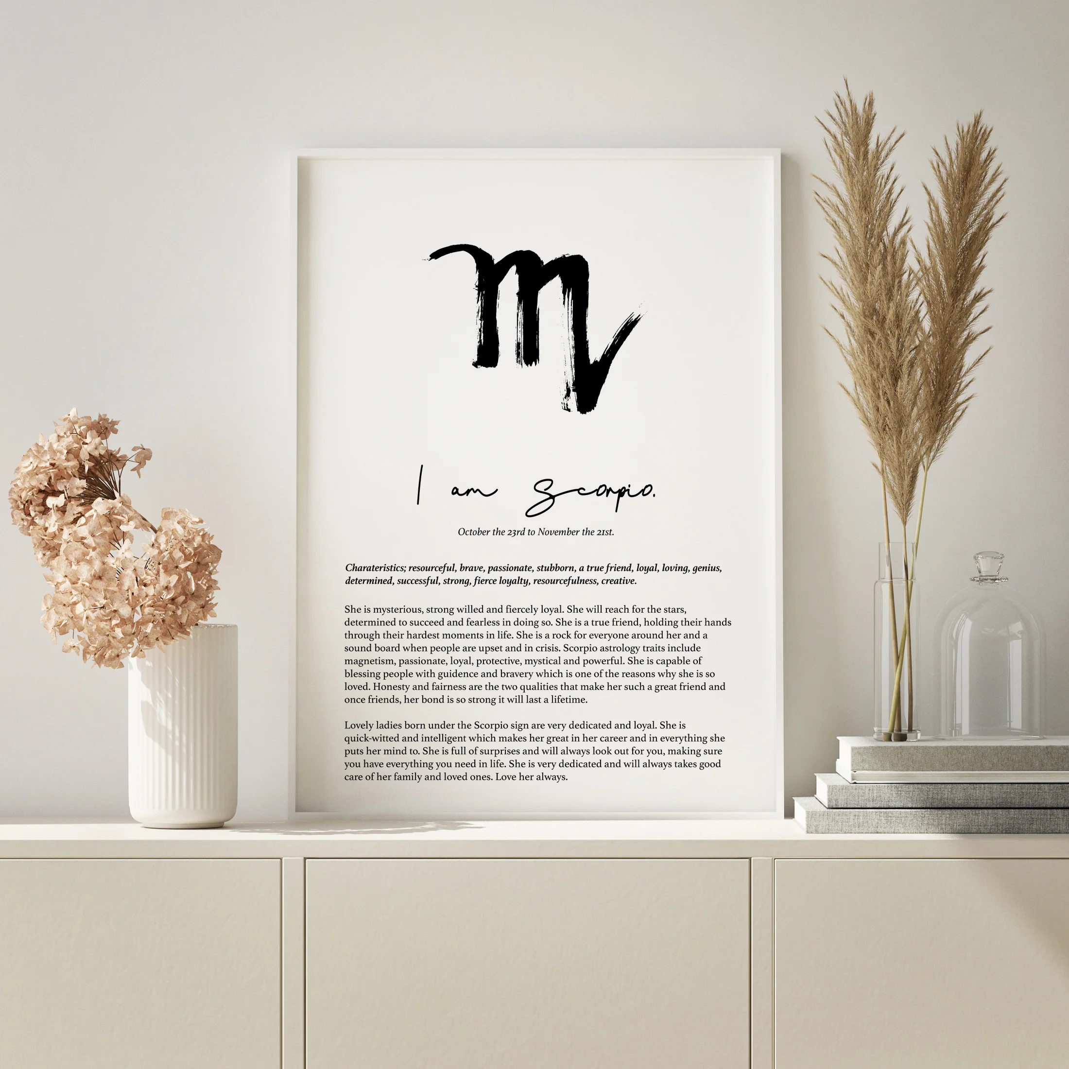 SCORPIO STAR SIGN PRINT - Image 2