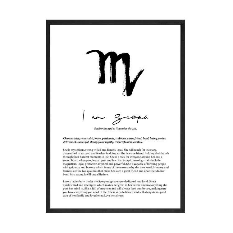 SCORPIO STAR SIGN PRINT - Image 5