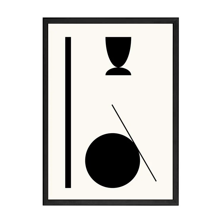 SHAPE ABSTRACT PRINT BLACK - Image 10