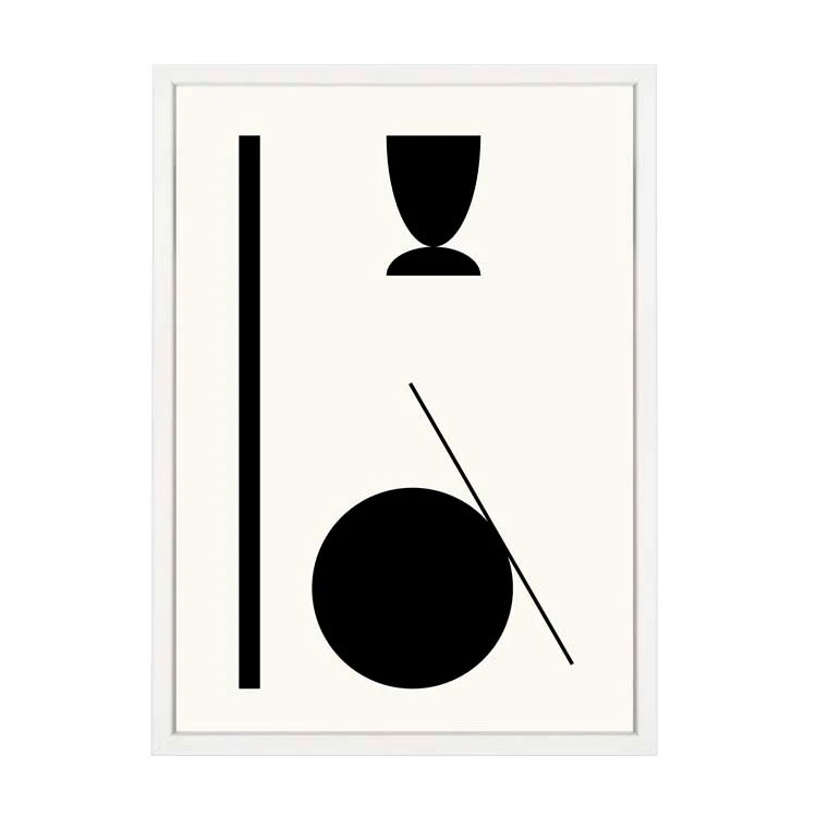 SHAPE ABSTRACT PRINT BLACK - Image 11