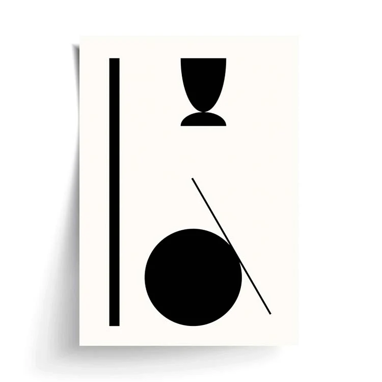 SHAPE ABSTRACT PRINT BLACK - Image 16