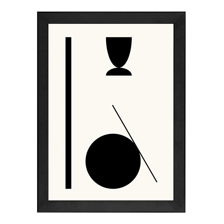 SHAPE ABSTRACT PRINT BLACK - Image 5