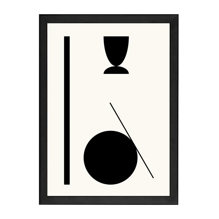 SHAPE ABSTRACT PRINT BLACK - Image 8