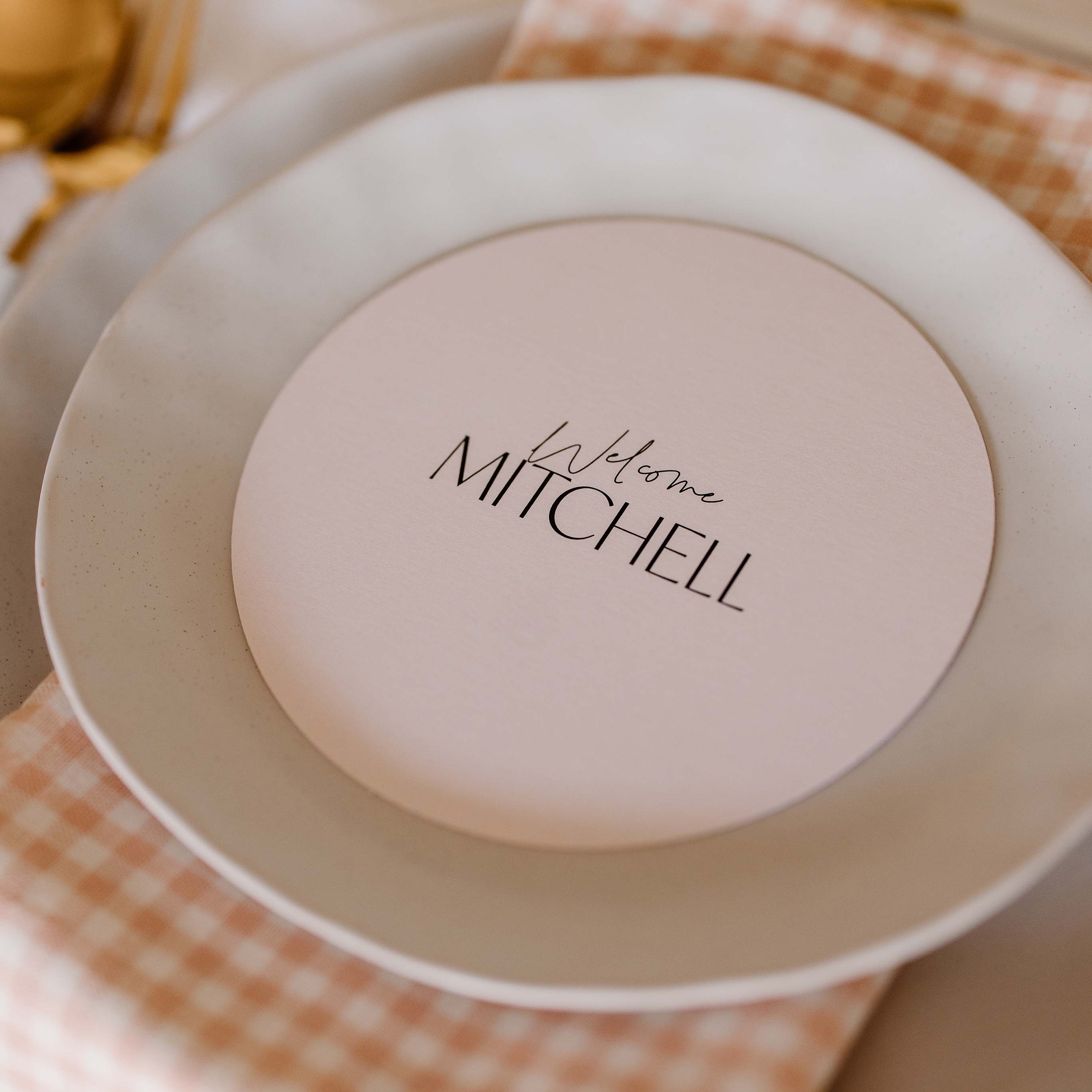 'SMITTEN' MENU & PLACE NAME SET - Image 5