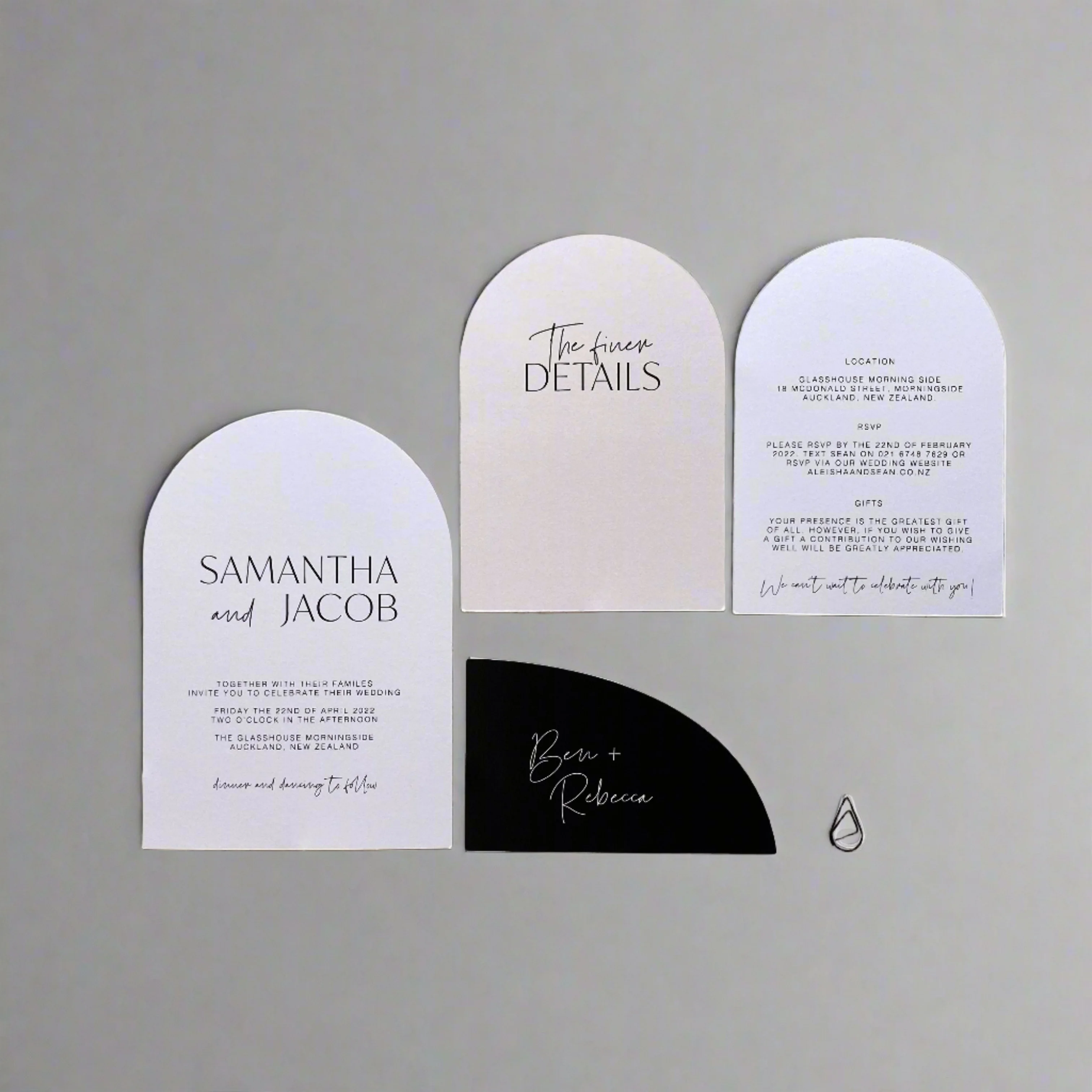 'SMITTEN' WEDDING INVITE SET - Image 2