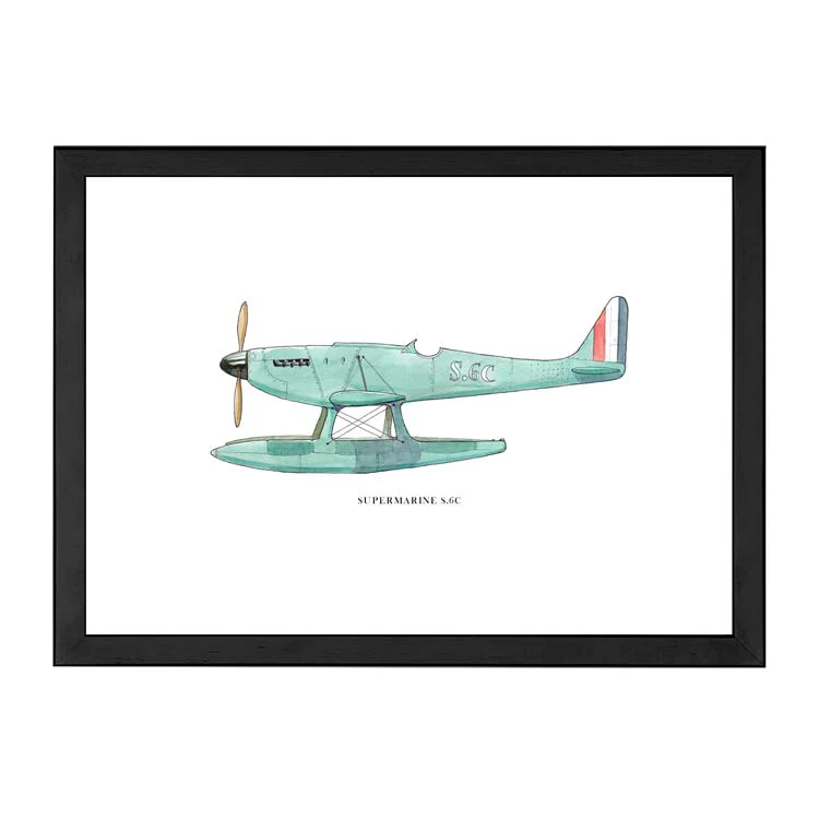 SUPERMARINE S6c AEROPLANE PRINT - Image 11