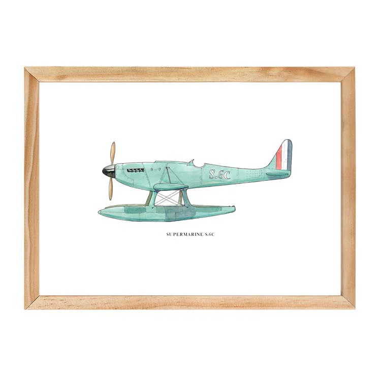 SUPERMARINE S6c AEROPLANE PRINT - Image 12