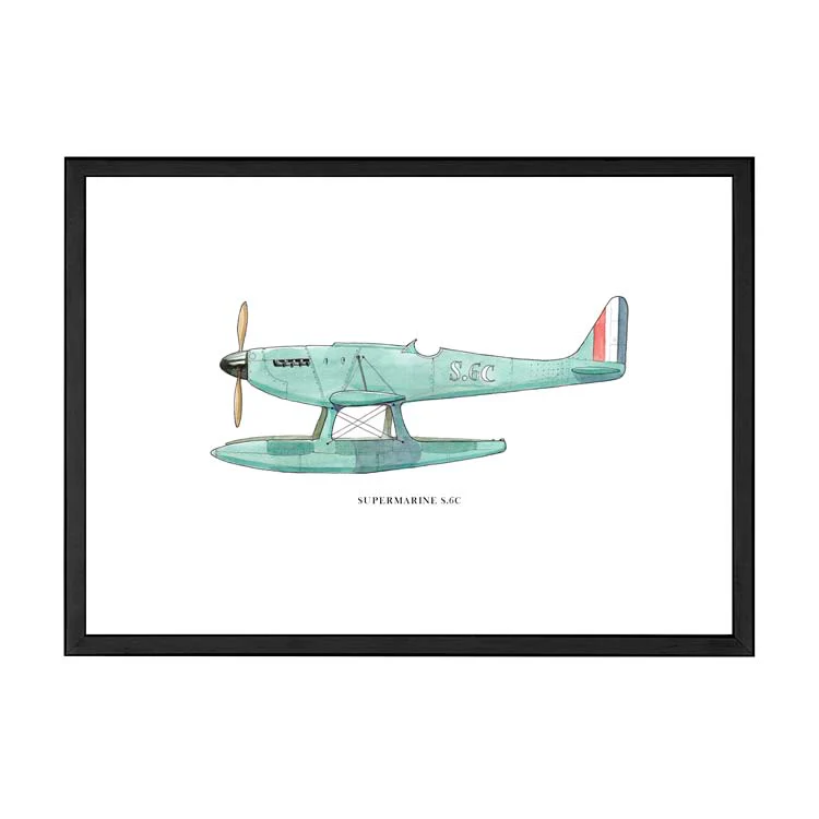 SUPERMARINE S6c AEROPLANE PRINT - Image 13
