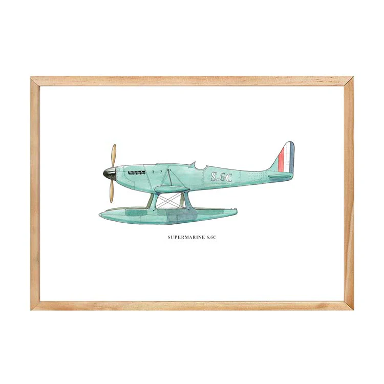 SUPERMARINE S6c AEROPLANE PRINT - Image 14
