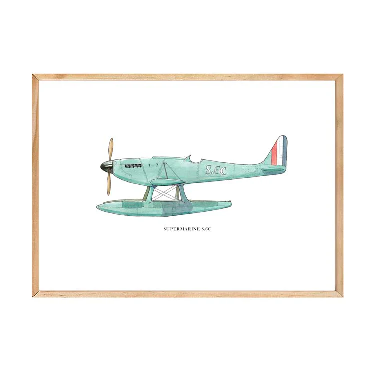SUPERMARINE S6c AEROPLANE PRINT - Image 18