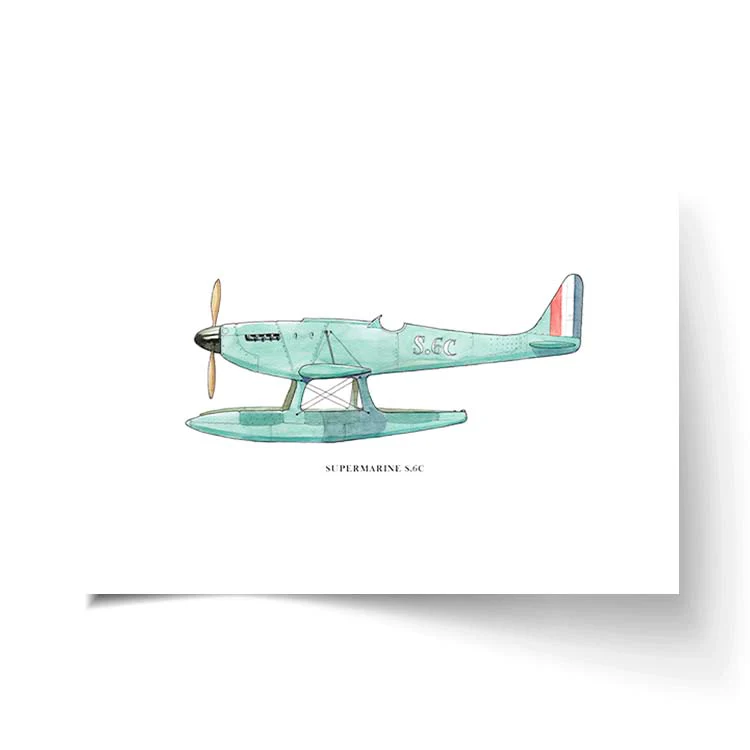 SUPERMARINE S6c AEROPLANE PRINT - Image 22