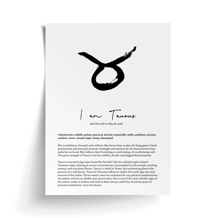 TAURUS STAR SIGN PRINT - Image 16