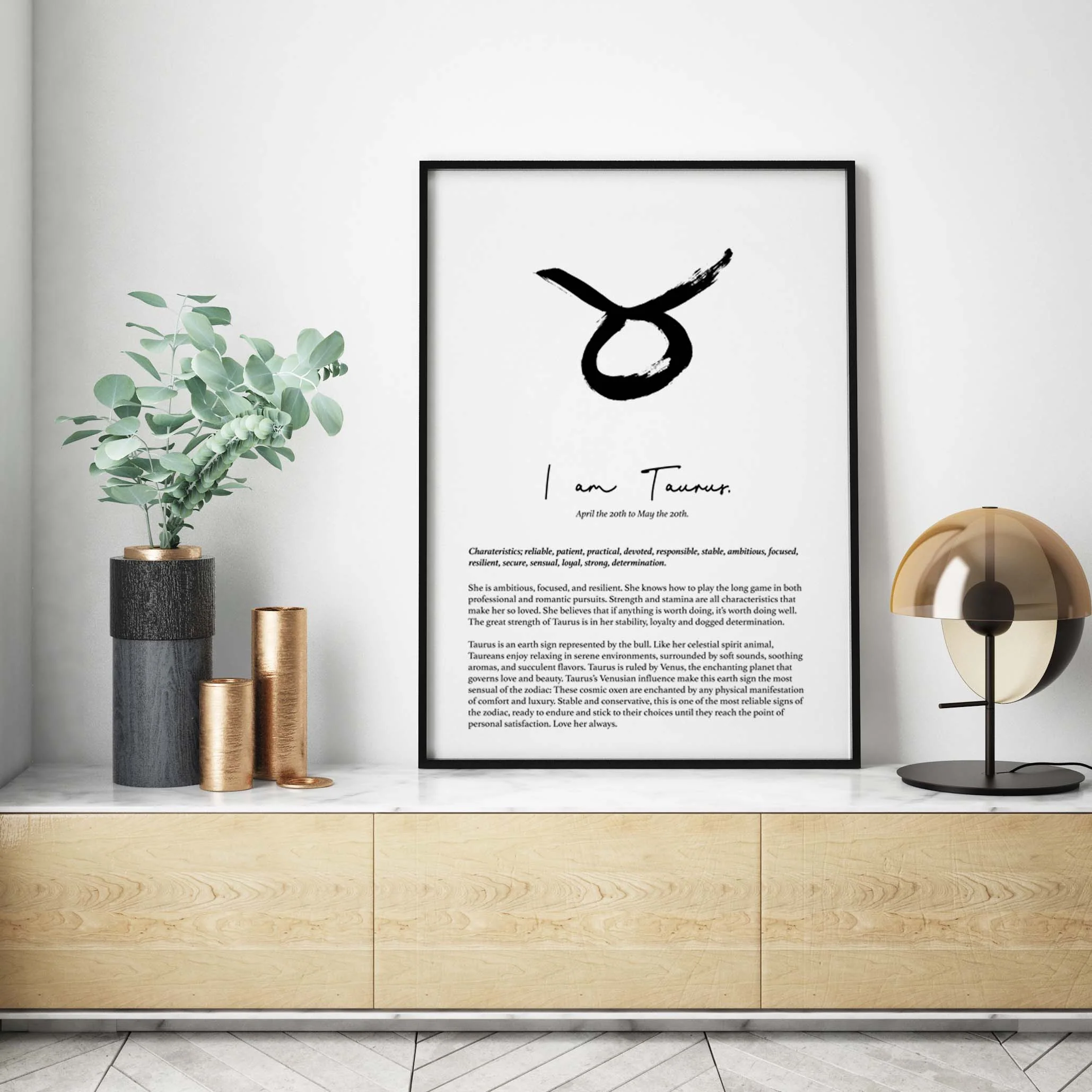 TAURUS STAR SIGN PRINT - Image 2