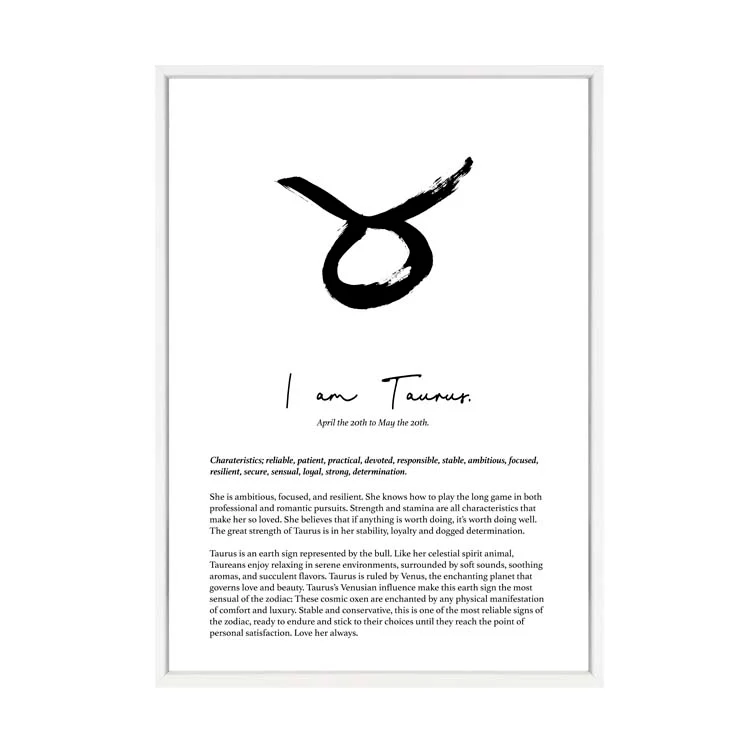 TAURUS STAR SIGN PRINT - Image 6