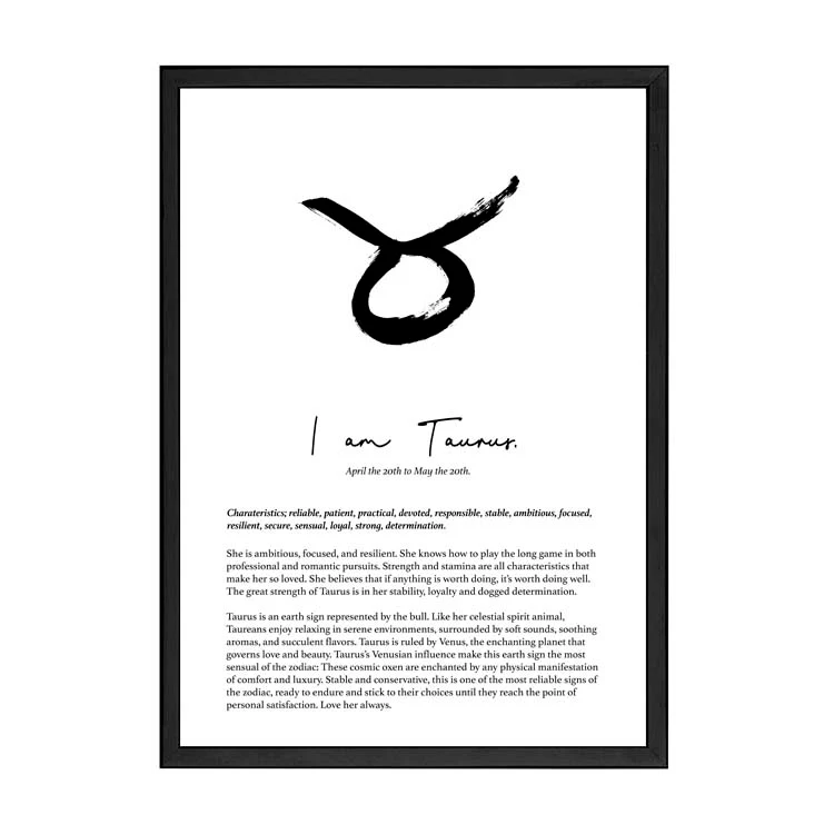 TAURUS STAR SIGN PRINT - Image 7