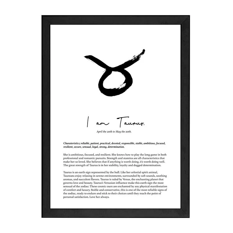 TAURUS STAR SIGN PRINT - Image 9