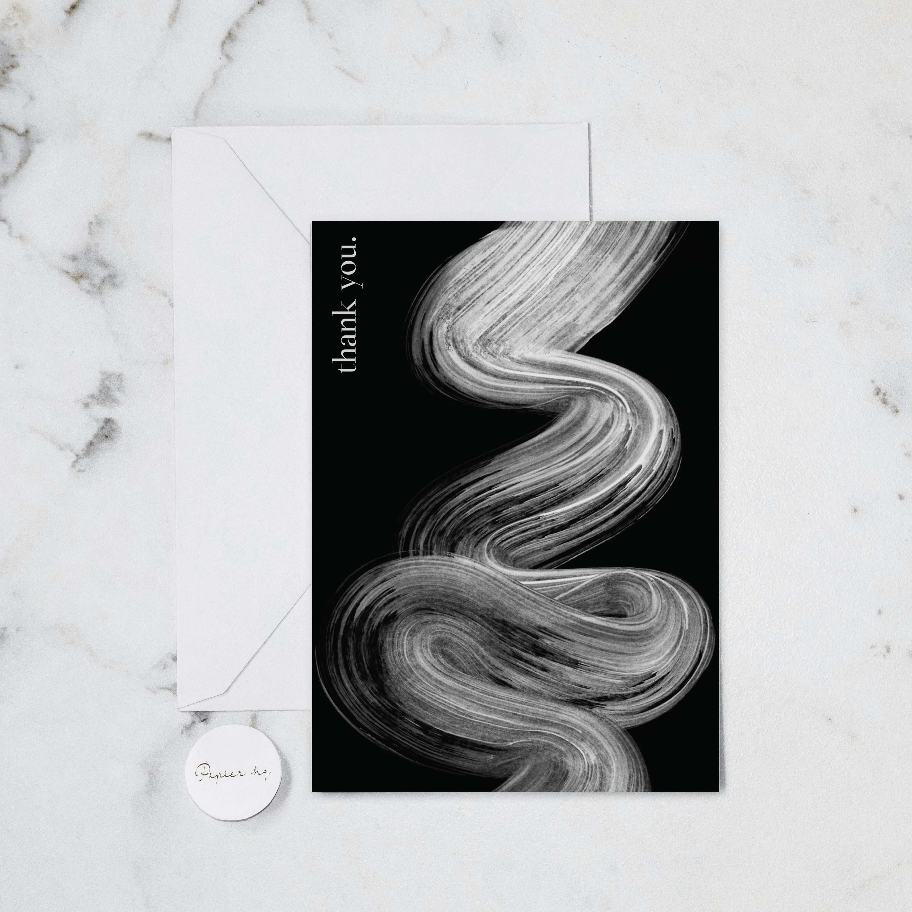 THANK YOU PAINT GREETING CARD