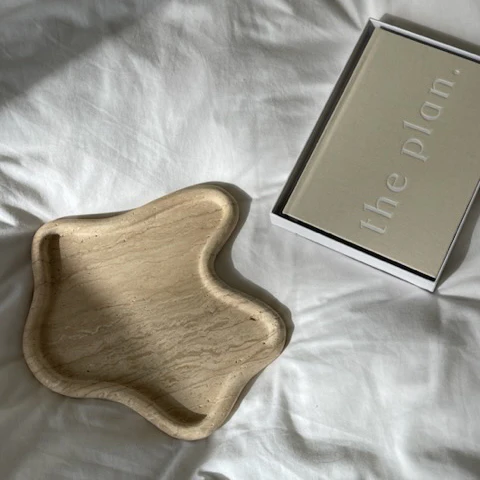 Travertine Curved Tray - Image 7