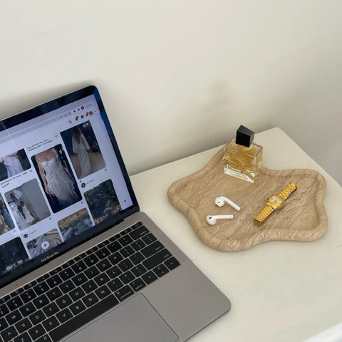 Travertine Curved Tray - Image 8