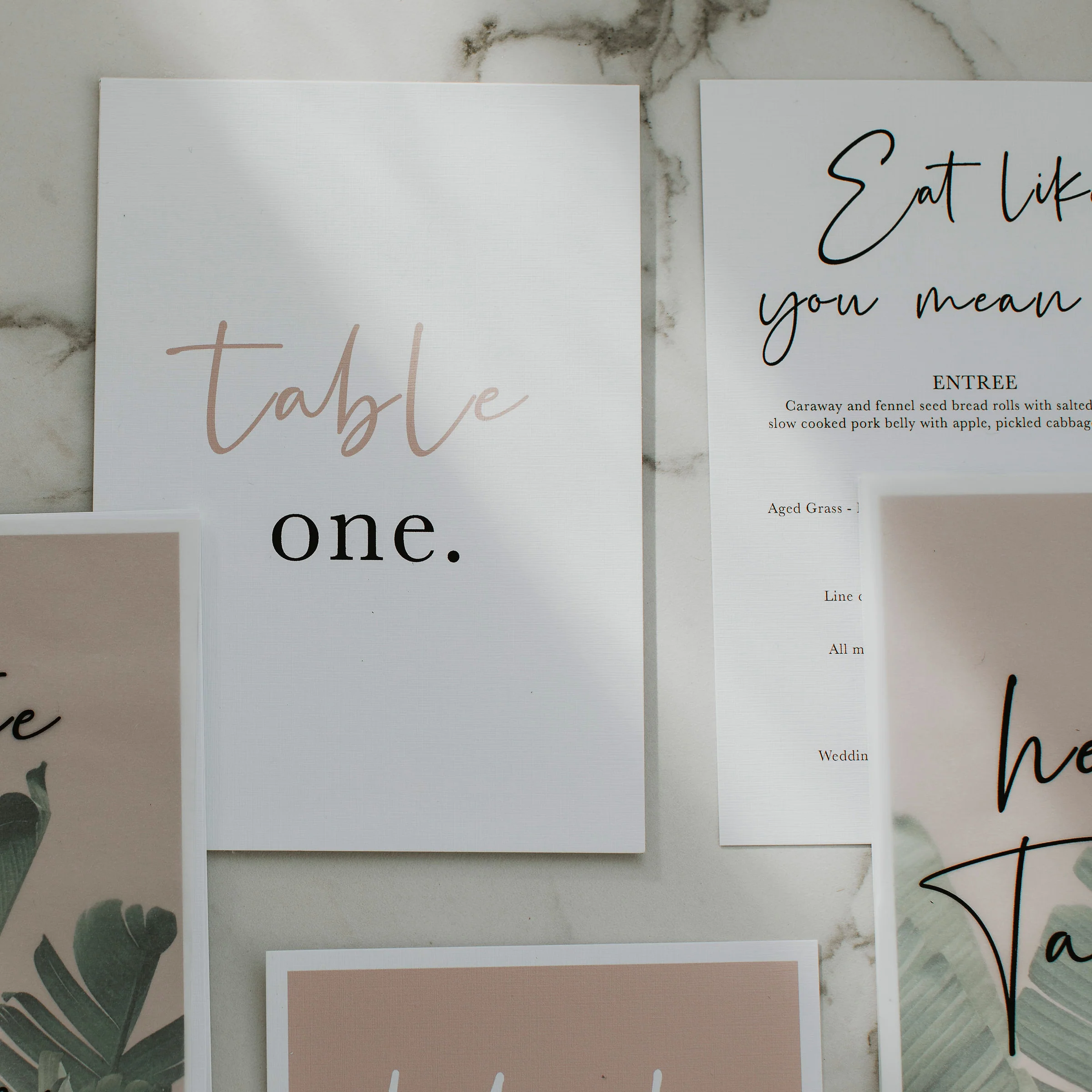 TROPICS TABLE NUMBER PINK / WHITE - Image 7