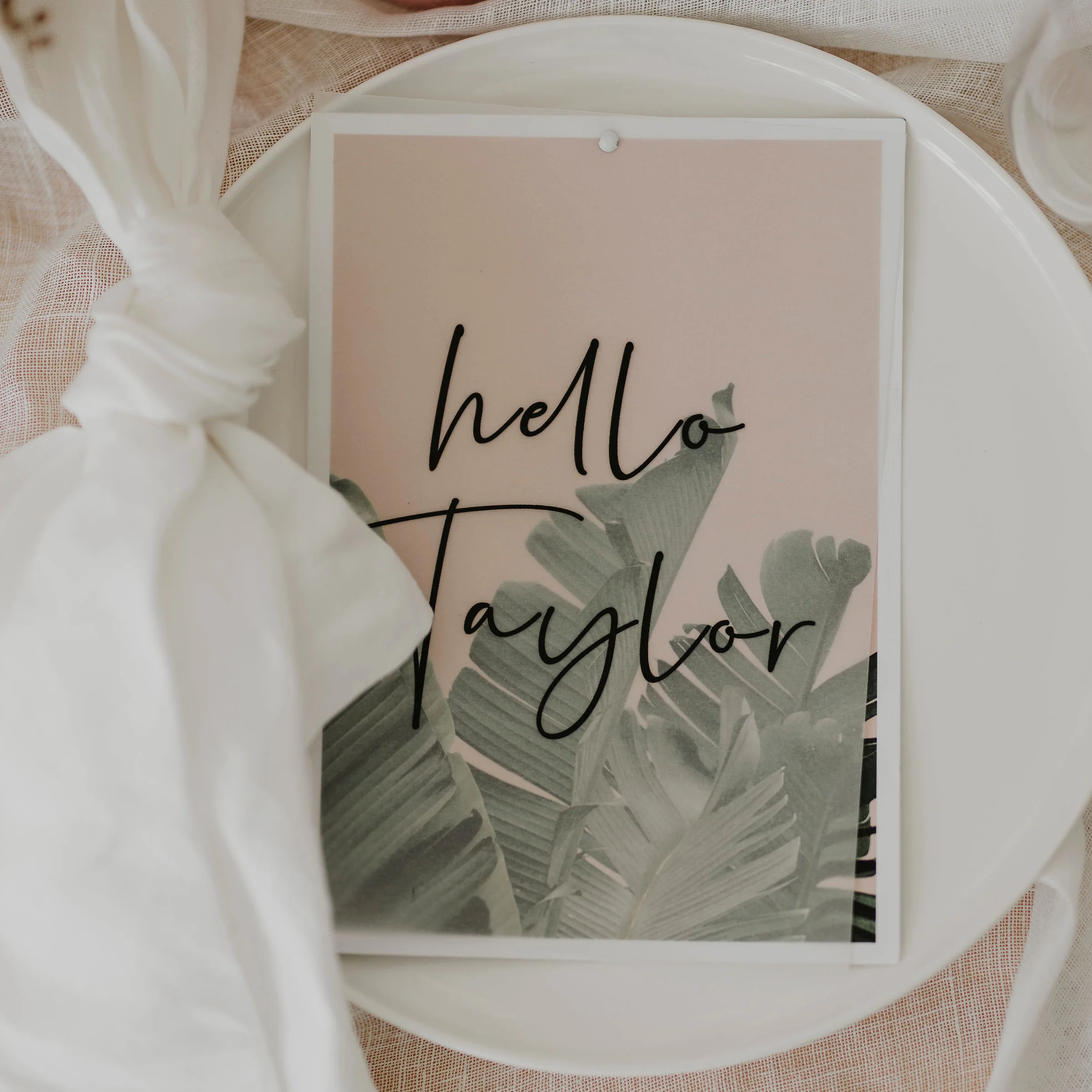 TROPICS WEDDING MENU & PLACE NAME SET - Image 4
