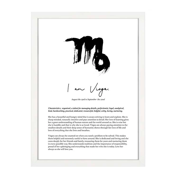 VIRGO STAR SIGN PRINT