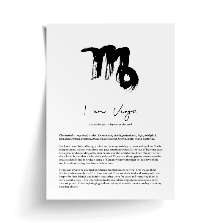 VIRGO STAR SIGN PRINT - Image 16