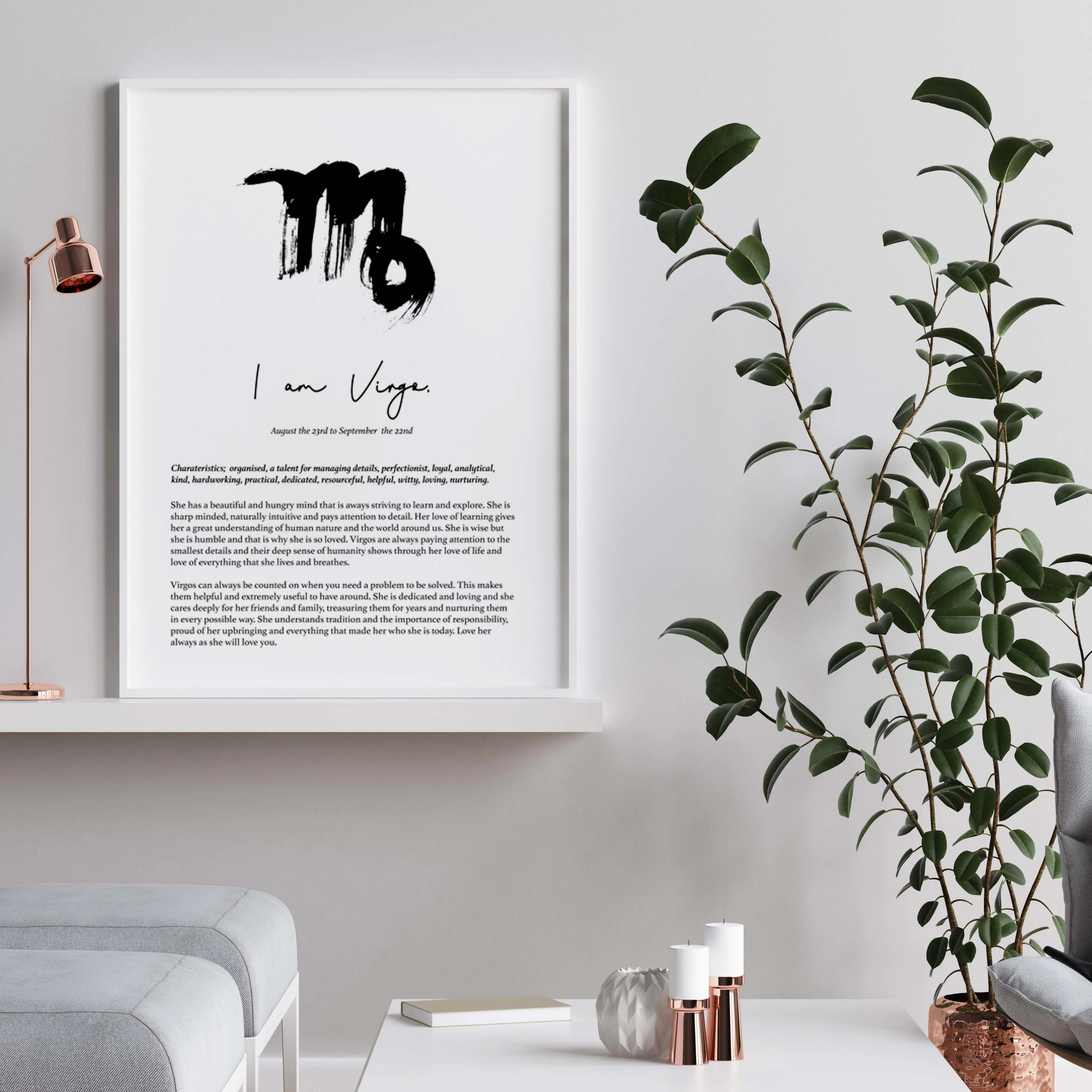 VIRGO STAR SIGN PRINT - Image 2